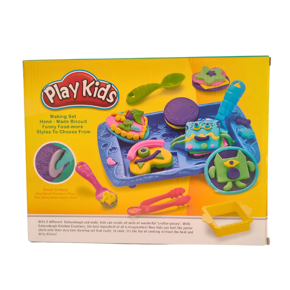 Pate à modeler plusieurs couleurs 5 pots + 12 accessoires - Créativité – Image 2