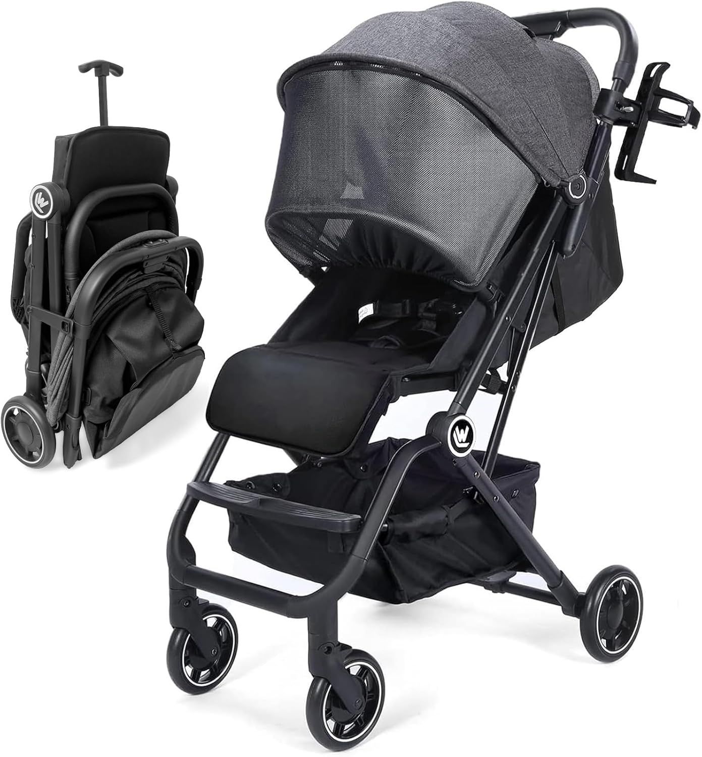 Poussette Voyage AOODIL – Légère et Compacte, Dossier Réglable, Idéale pour Bébé !