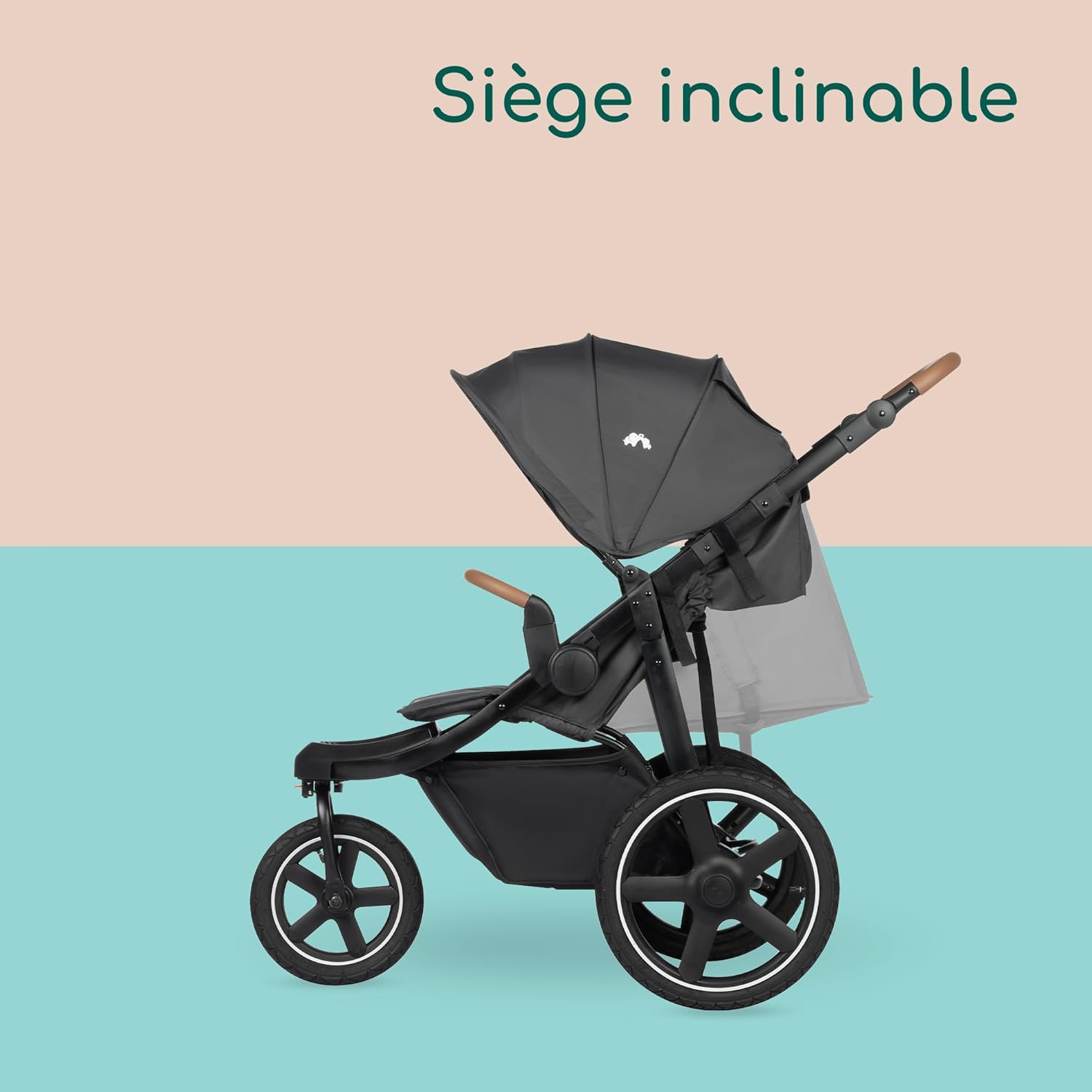 Bebeconfort Cloudy – Poussette Tout Terrain 0-4 ans, Pliage Rapide, Mineral Graphite – Image 7