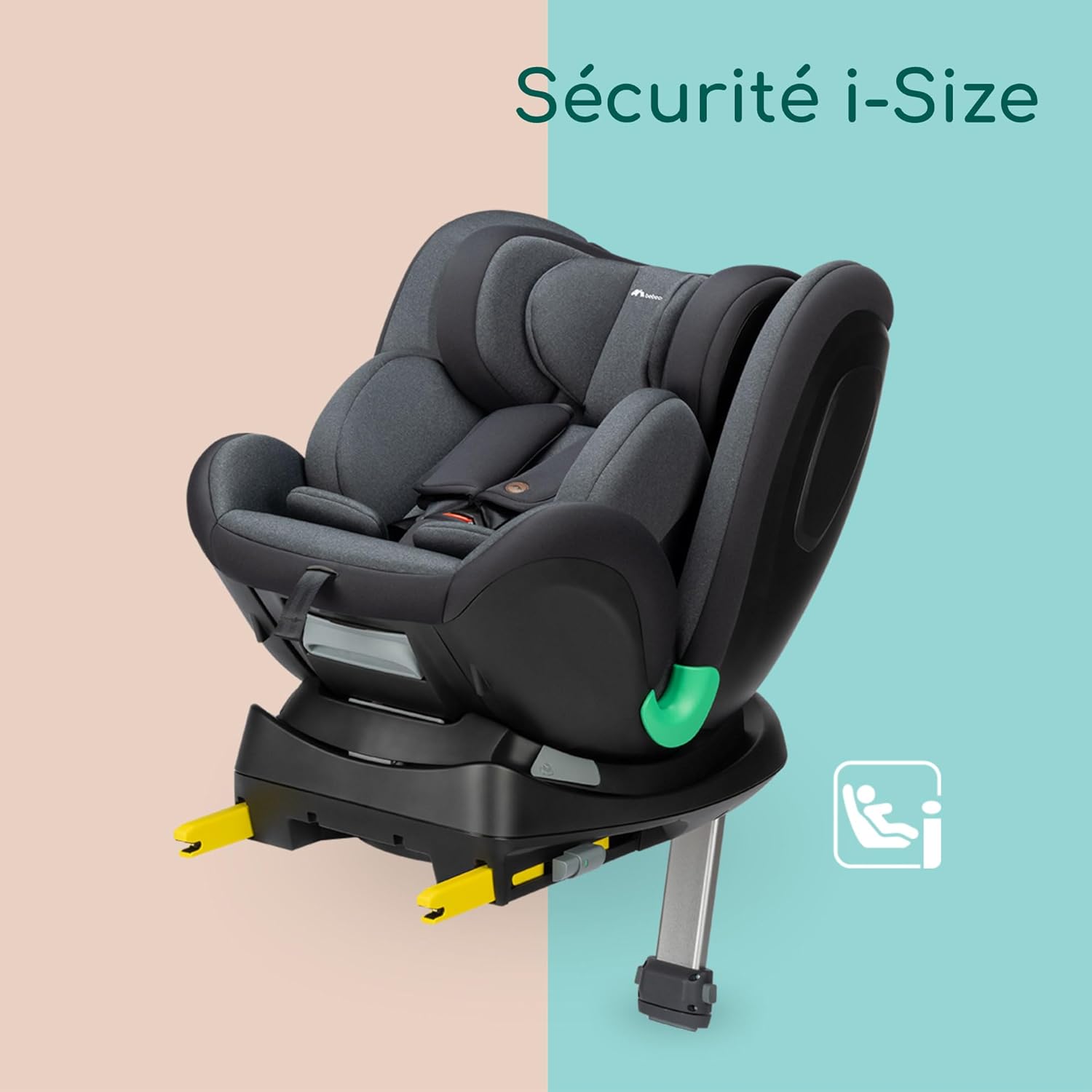 Bebeconfort EvolveFix Plus i-Size, Siège Auto 0-12 Ans, Tinted Black – Image 6