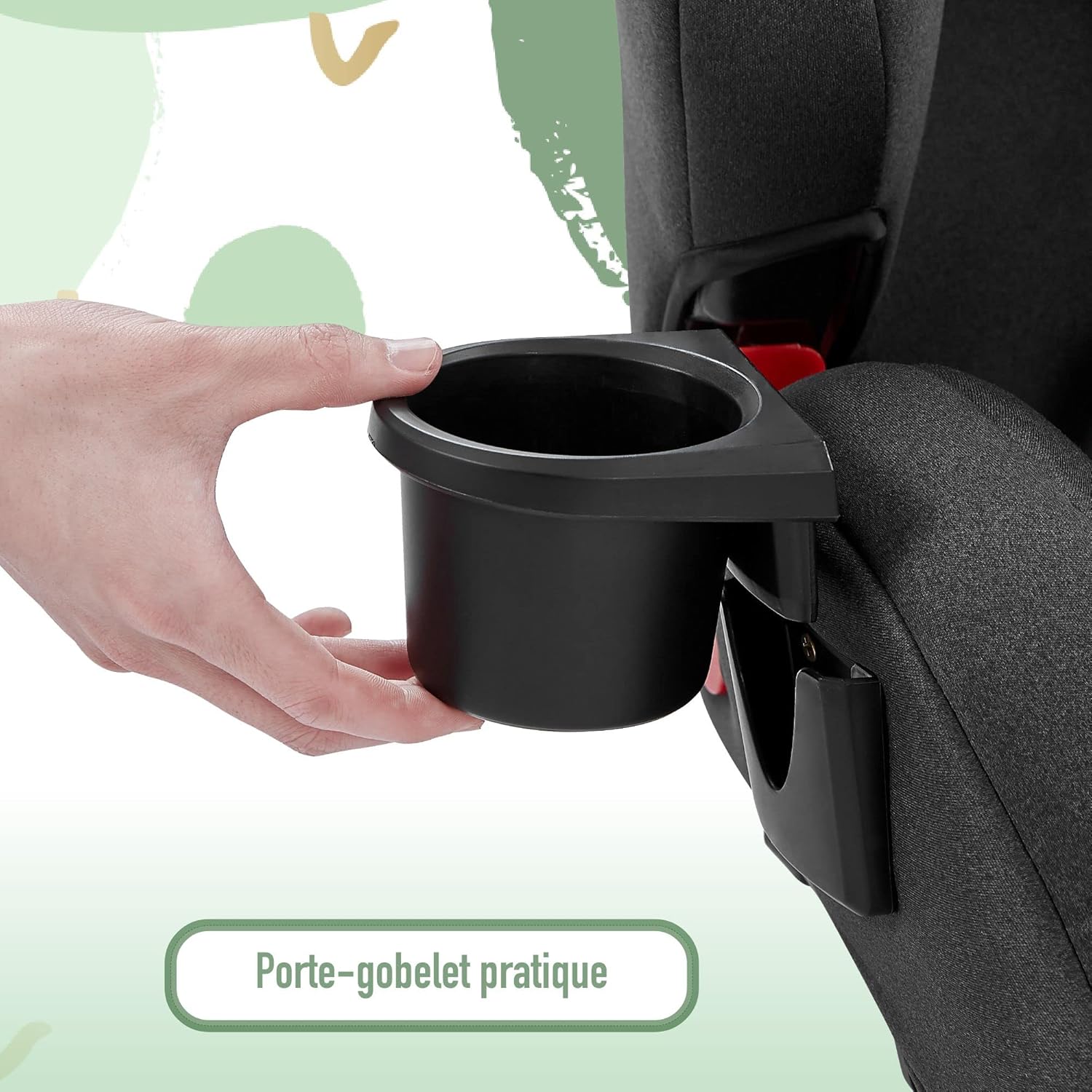 FableKids Siège Auto Isofix Groupe 2/3 – Gris – Image 6