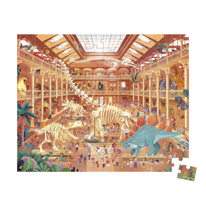 Puzzle Musée Histoire Naturelle 100 pièces – Janod – Image 2