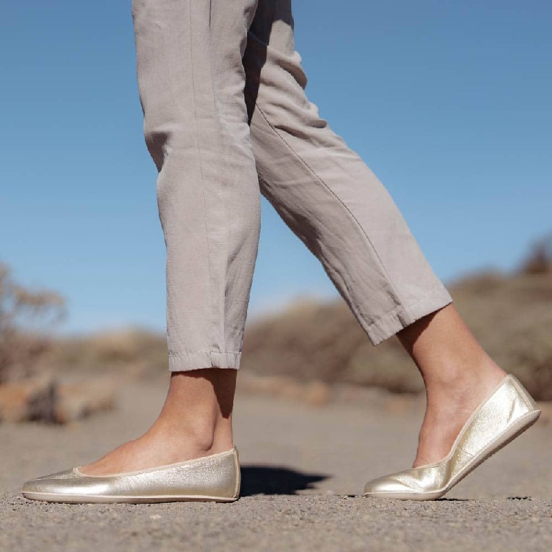 Ballerines Lily – Metallic Champagne – Groundies – Image 2