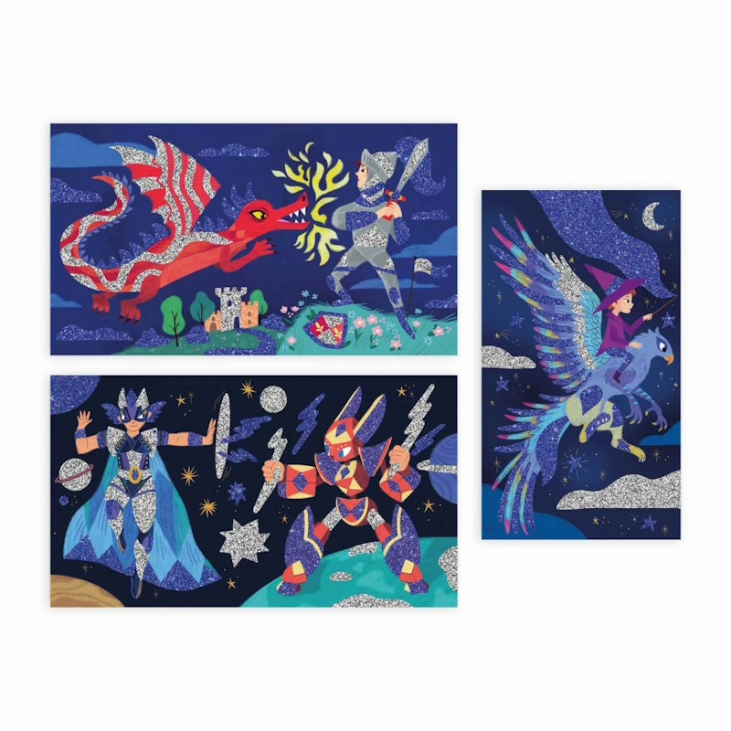 Coffret créatif Paillettes Héros – Janod – Image 2