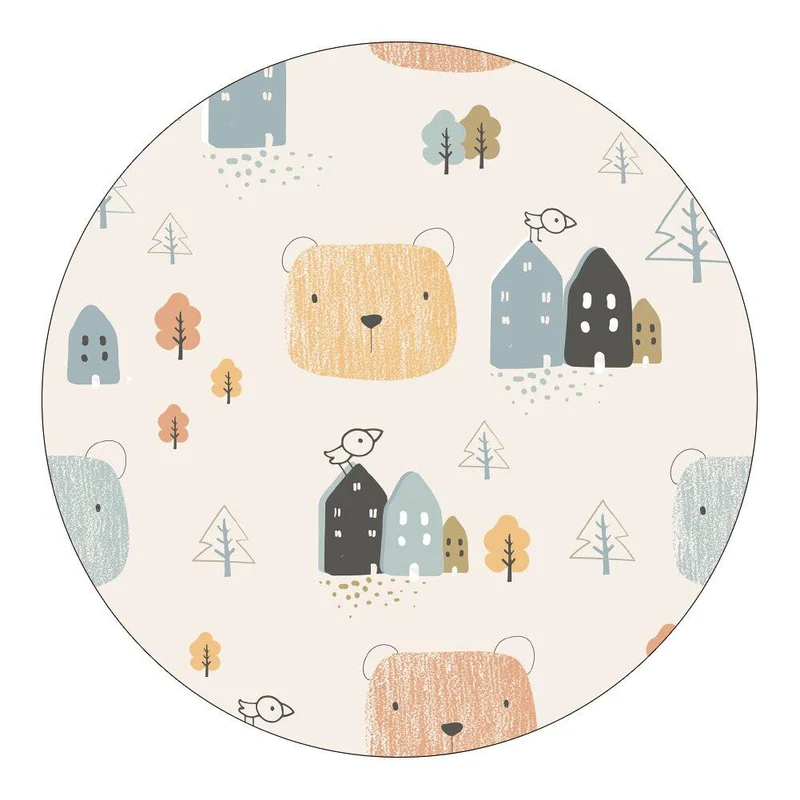 Tapis de Sol Rond Bébé – Image 2