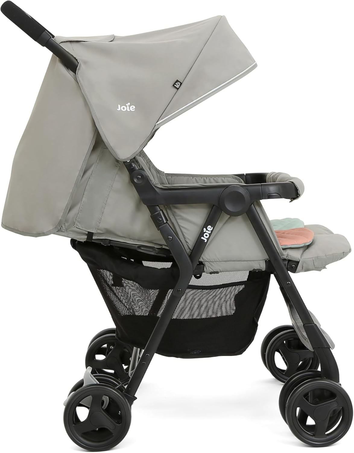 Poussette Double Joie Aire™ – Sièges Inclinables, Harnais 5 Points, Pliage Compact – Image 2