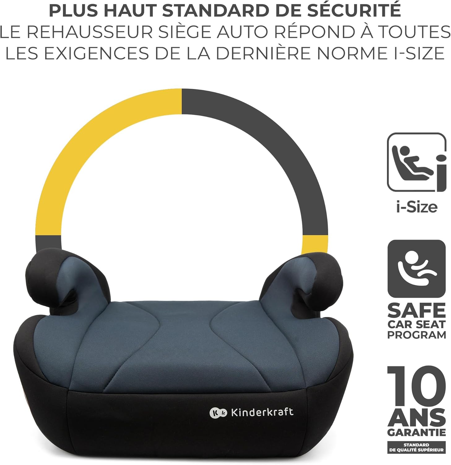 Kinderkraft I-BOOST Siège Auto i-Size 135-150 cm (Groupe 3) – Noir – Image 5