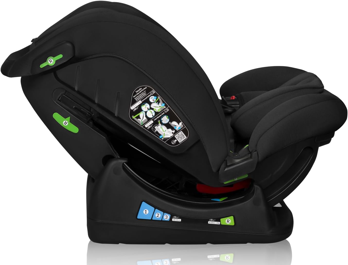 Siège Auto Bébé Lionelo Izzy i-Size – 40 à 150 cm, Universel, Noir – Image 7