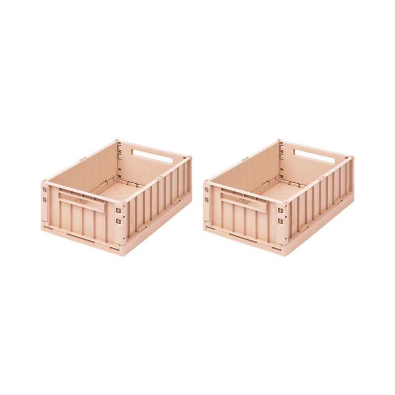 Lot de 2 boites de rangement Weston M – Rose #liewood