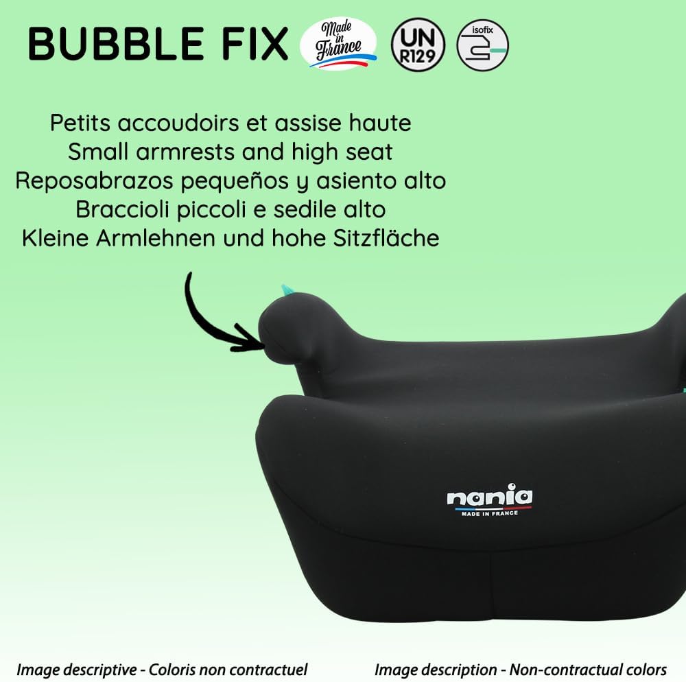 Nania Bubble Fix – Rehausseur Isofix i-Size 126-150 cm (8-12 ans) – Noir – Image 5