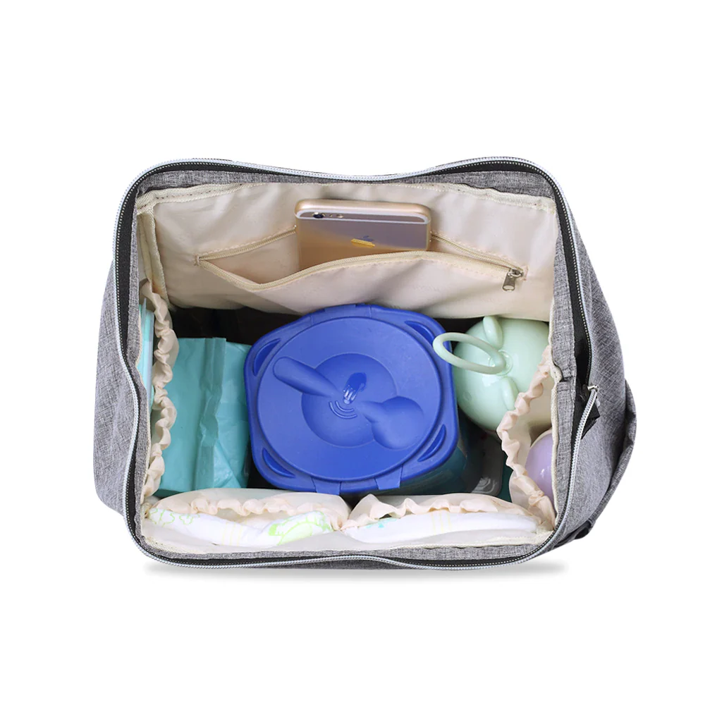 Sac à langer à dos (Noir) – Image 3