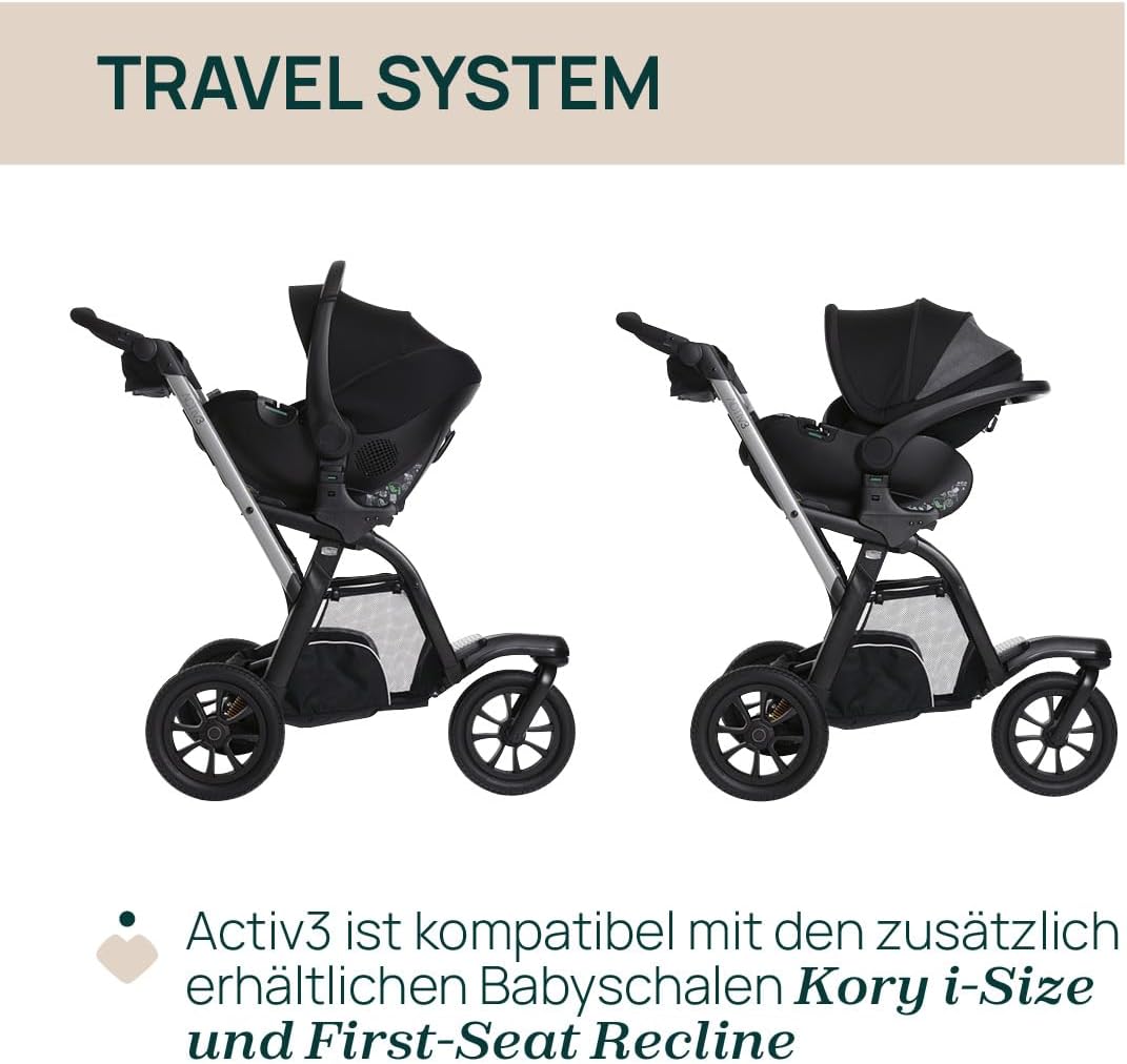 Poussette Chicco Activ3 : Pratique et Tout Terrain, Ébène – Image 7