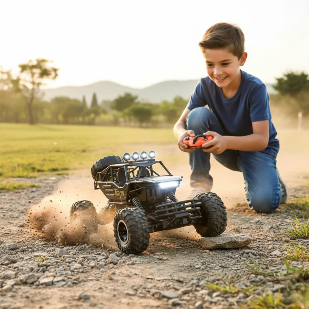 Monster Truck Télécommandé 1:12 – Voiture RC 4x4 Tout-Terrain 37 cm avec Suspension Antichoc – Image 2
