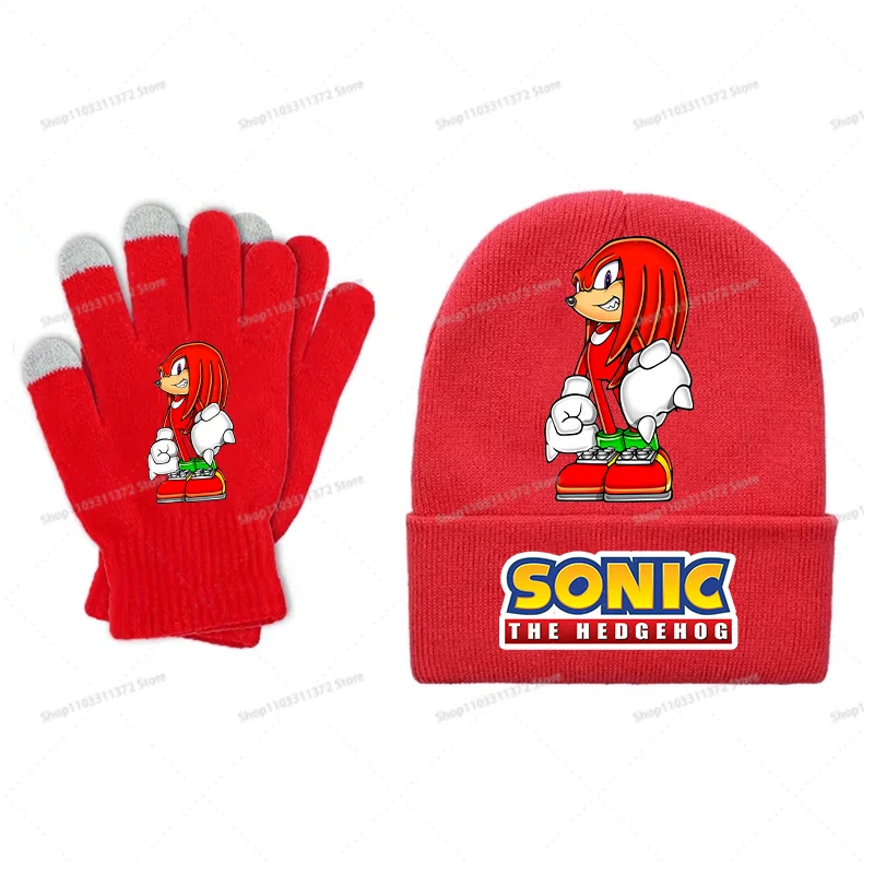 Ensemble Bonnet et Gants Sonic Bleu A6 – Hiver au chaud pour les vrais fans – Image 7