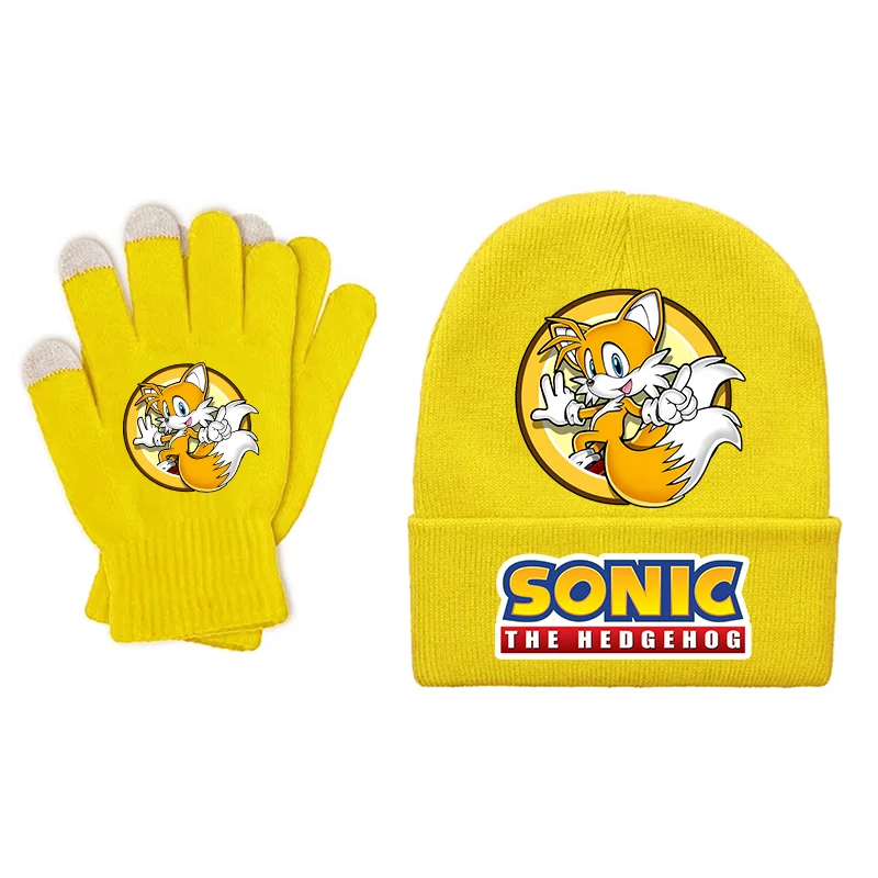 Ensemble Bonnet et Gants Sonic Bleu A2 – Hiver au chaud pour les vrais fans – Image 8