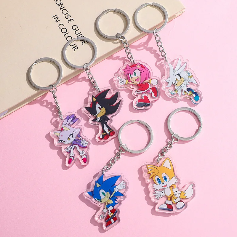 Porte-clé Sonic the Hedgehog en Acrylique A1 – Image 2
