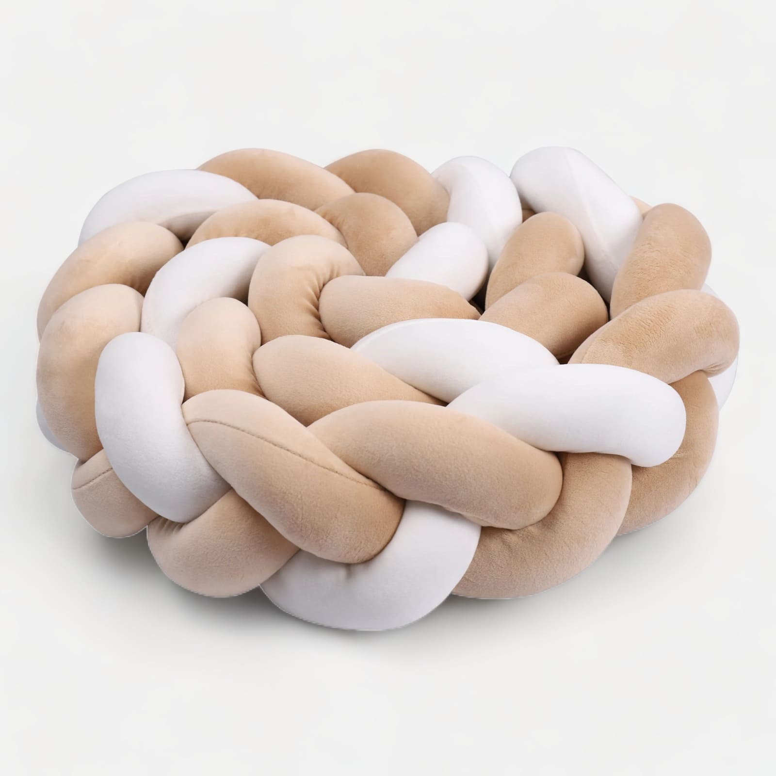 Tresse de Lit Beige – Blanc – Image 2