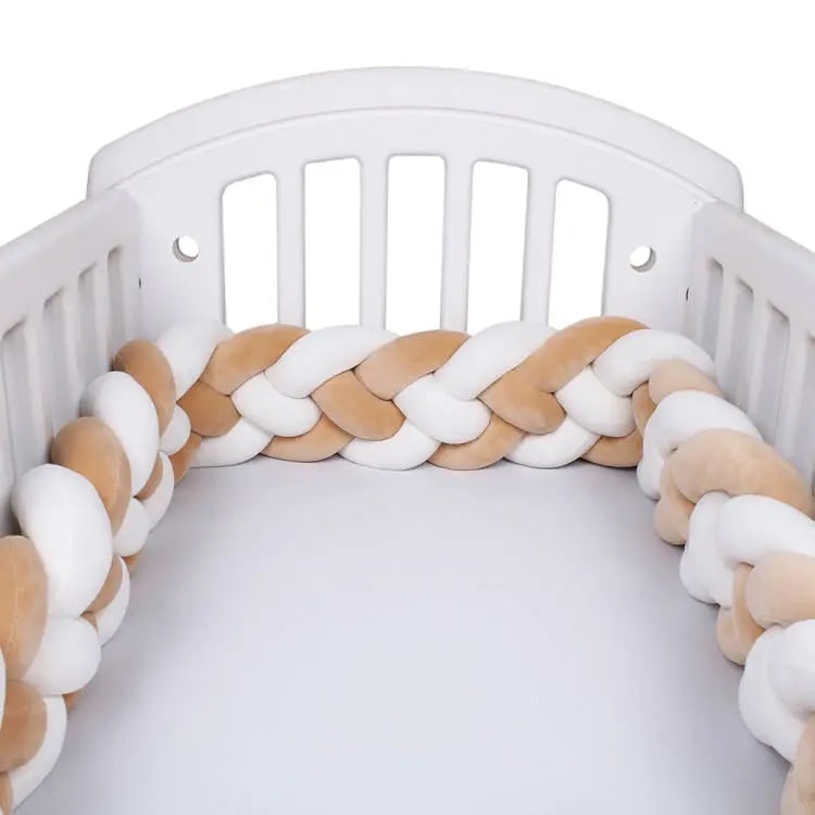 Tresse de Lit Beige – Blanc