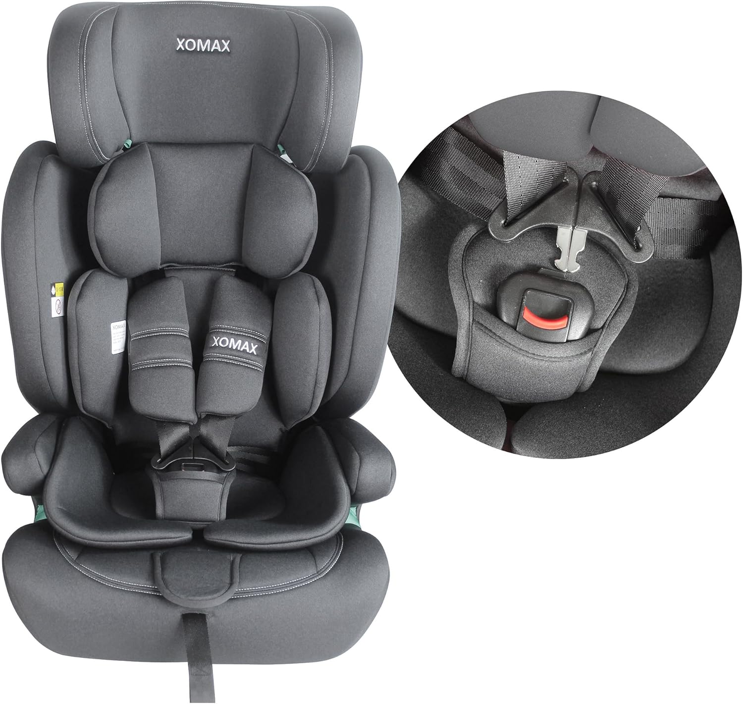 XOMAX LM238 Siège Auto Groupe 1/2/3 – Évolutif 9 à 36 kg – Anthracite – Image 2