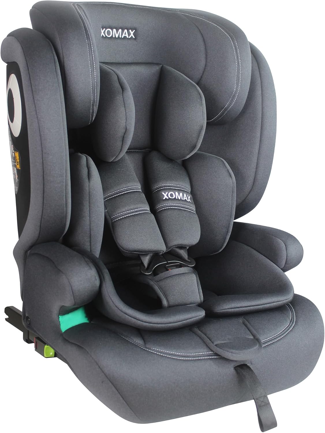 XOMAX LM238 Siège Auto Groupe 1/2/3 – Évolutif 9 à 36 kg – Anthracite