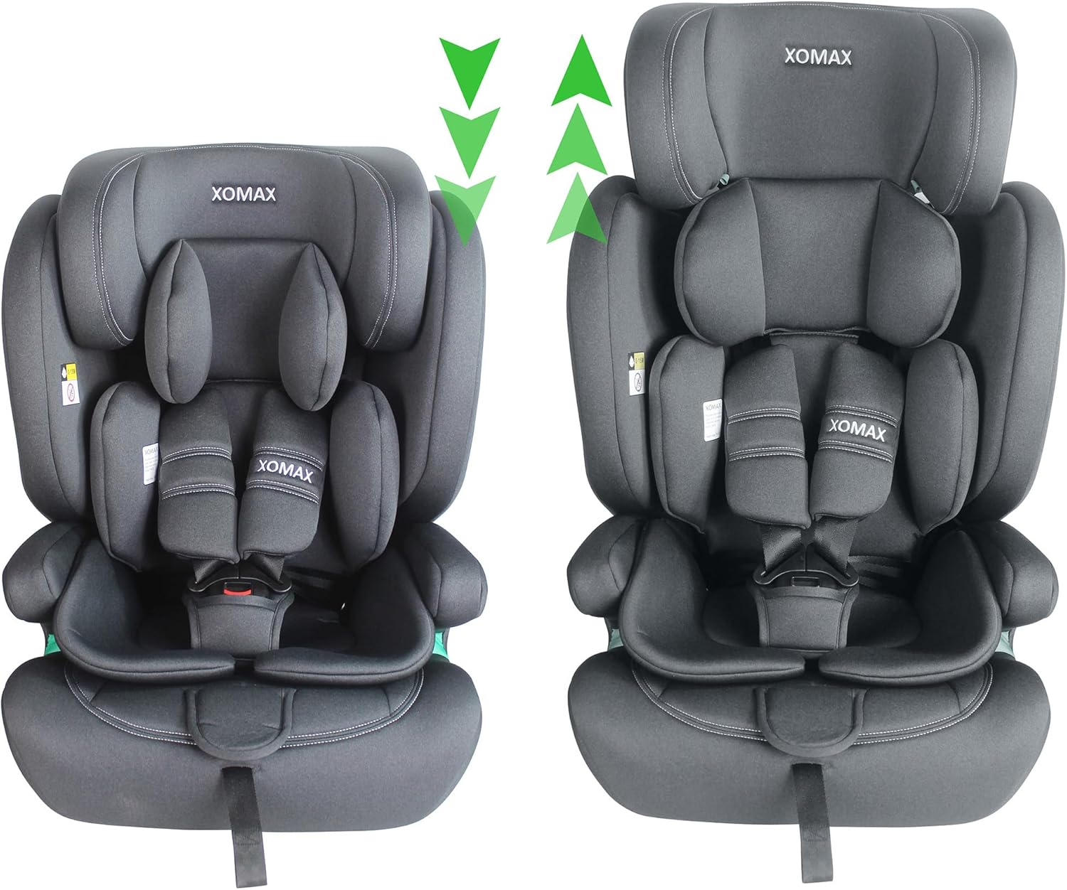 XOMAX LM238 Siège Auto Groupe 1/2/3 – Évolutif 9 à 36 kg – Anthracite – Image 5