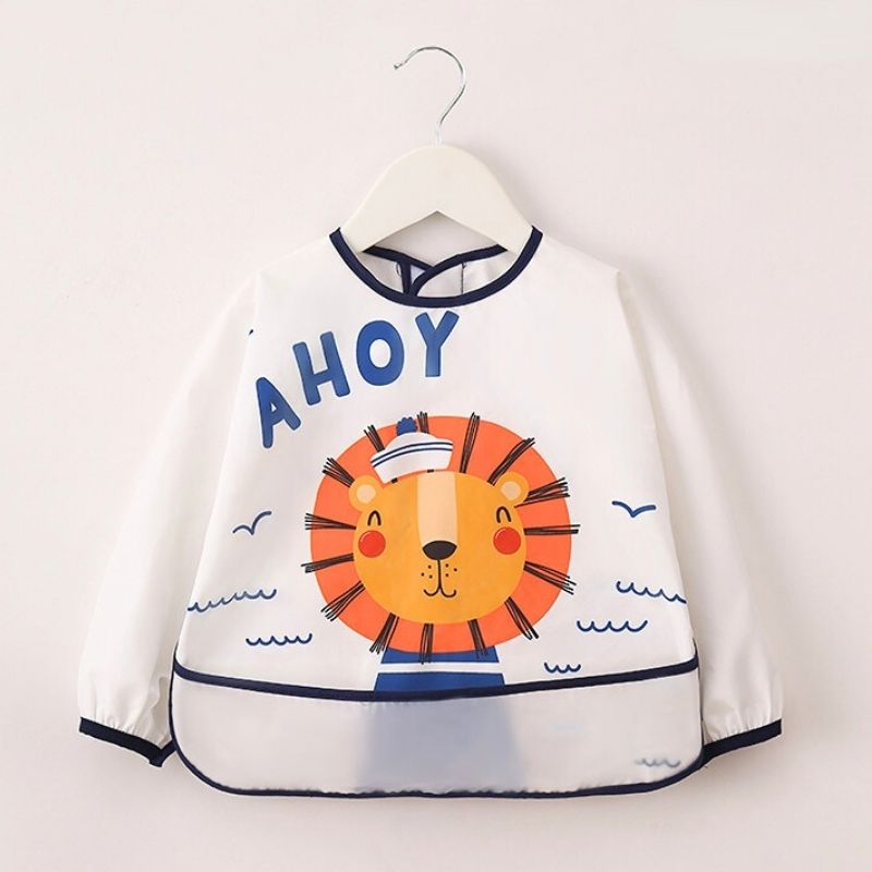Bavoir Tablier Bébé Manche Longue Imperméable – Image 5