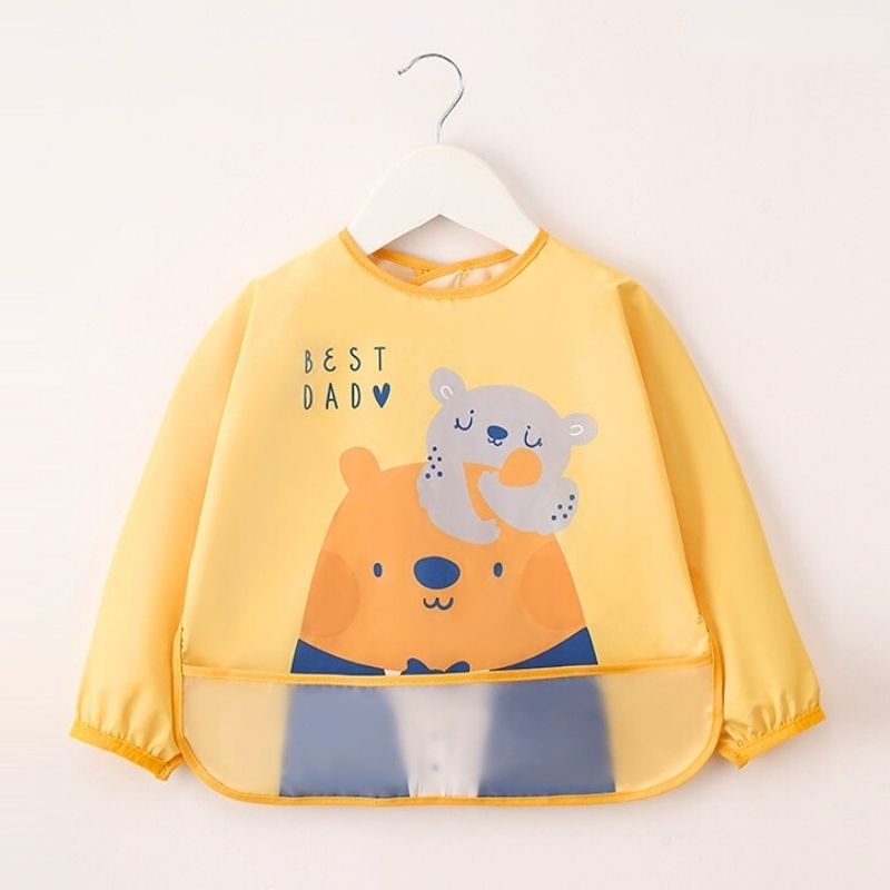Bavoir Tablier Bébé Manche Longue Imperméable – Image 6
