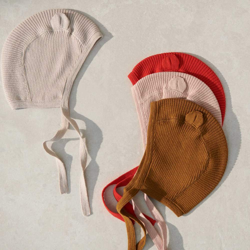 Bonnet / béguin à oreilles Sanne – Golden caramel / Liewood – Image 3