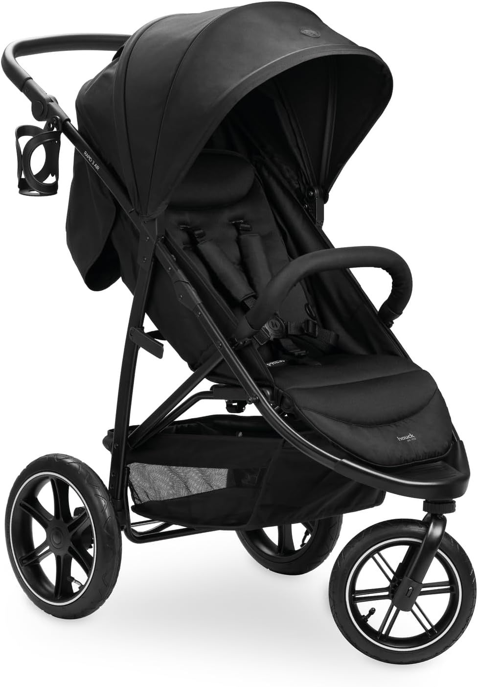 Poussette hauck Rapid 3 Air – 3 Roues, Pliable, Noir, Jusqu’à 22 kg