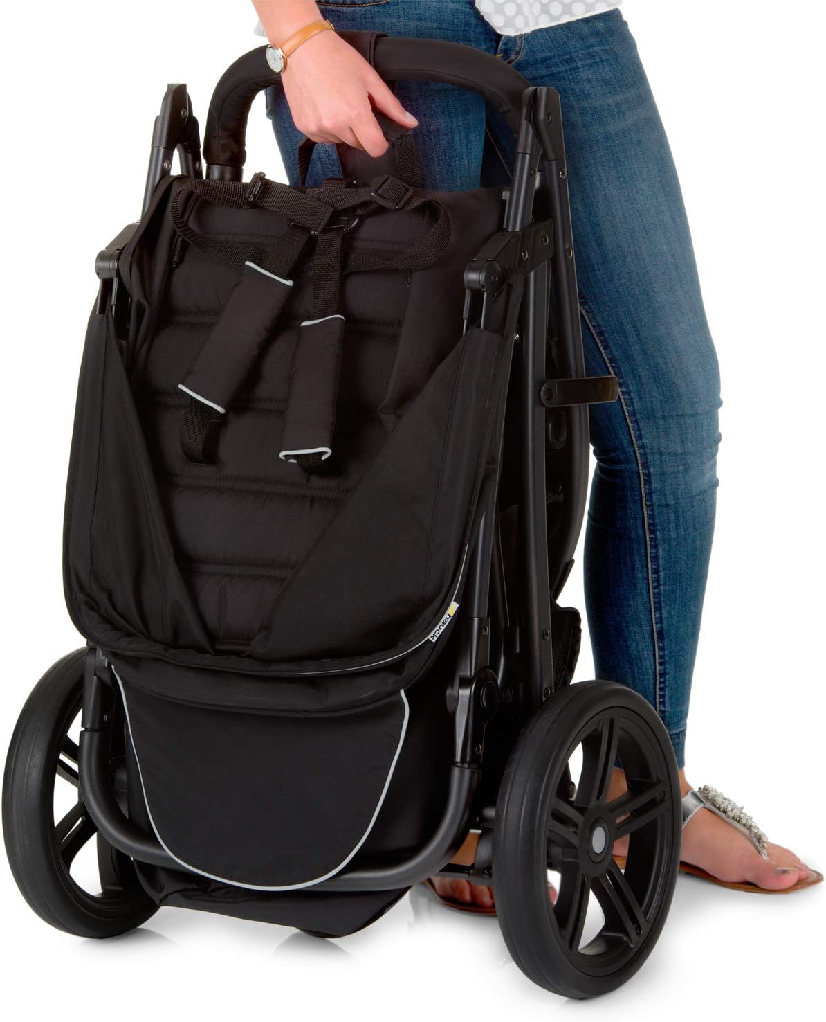 Poussette hauck Rapid 3 – Citadine 3 Roues, Pliable, Noir, Jusqu’à 25 kg – Image 4