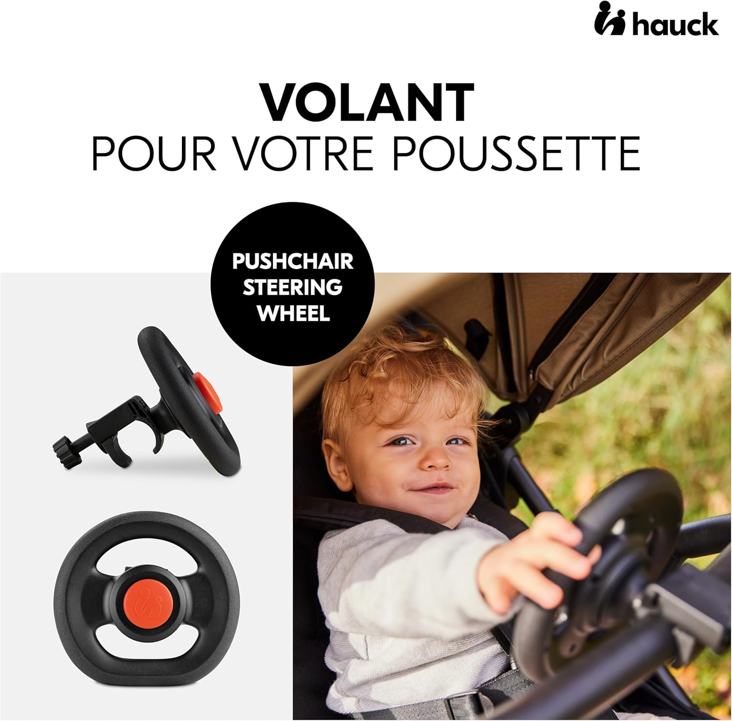 Poussette Hauck Citi Neo 2 Compacte 3 Roues – Légère avec Volant Enfant et Accessoires – Image 2