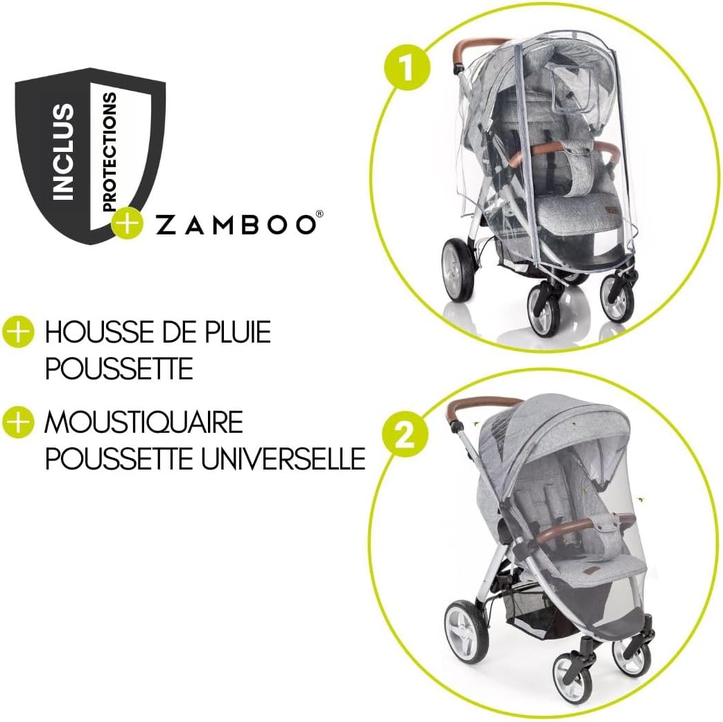 Poussette Hauck Citi Neo 2 Compacte 3 Roues – Légère avec Volant Enfant et Accessoires – Image 6