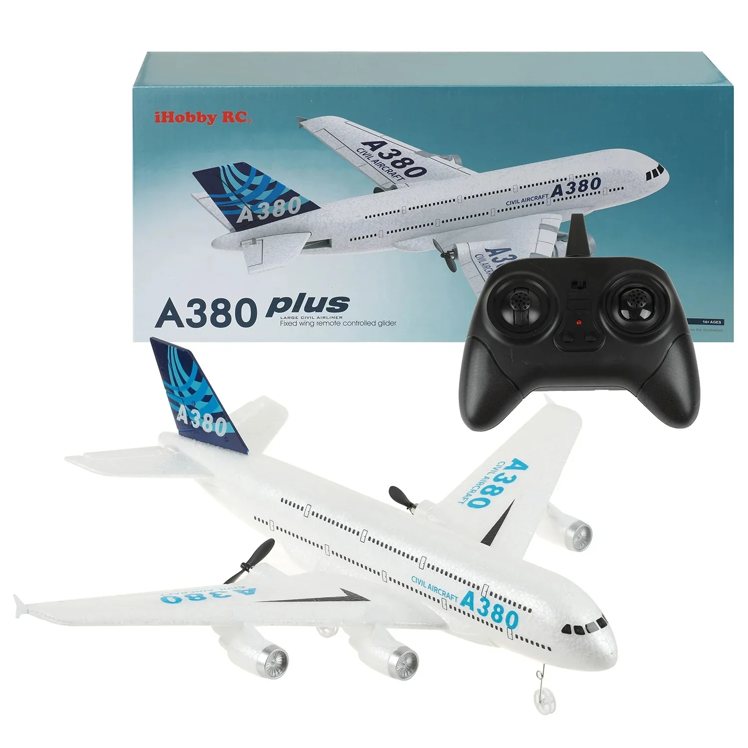 Avion Télécommandé Airbus A380 en Mousse – Jouet RC 2.4G pour Enfants et Adultes – Image 2