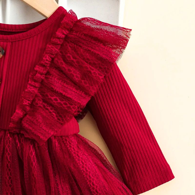 Robe De Cérémonie Rouge Majestueuse Avec Bandeau – Image 4