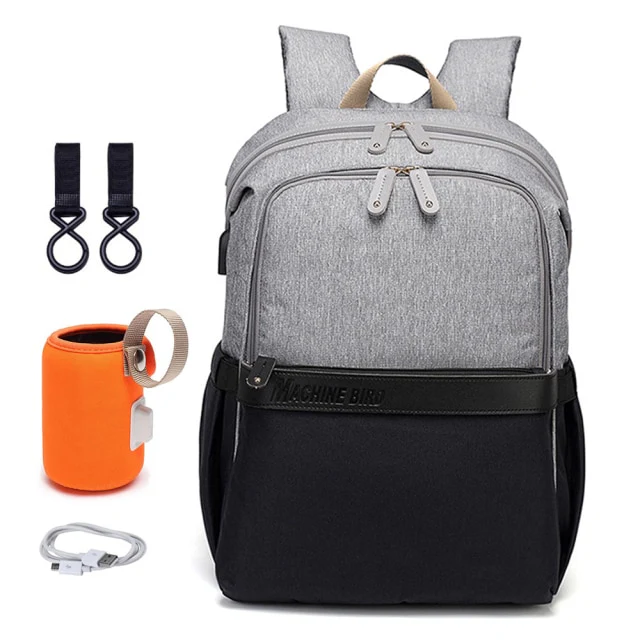 Sac à dos à langer (noir) – Image 4