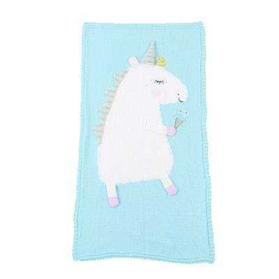 Couverture Tricotée Licorne – Image 2