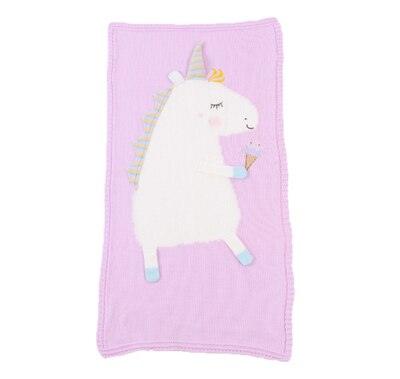 Couverture Tricotée Licorne – Image 3