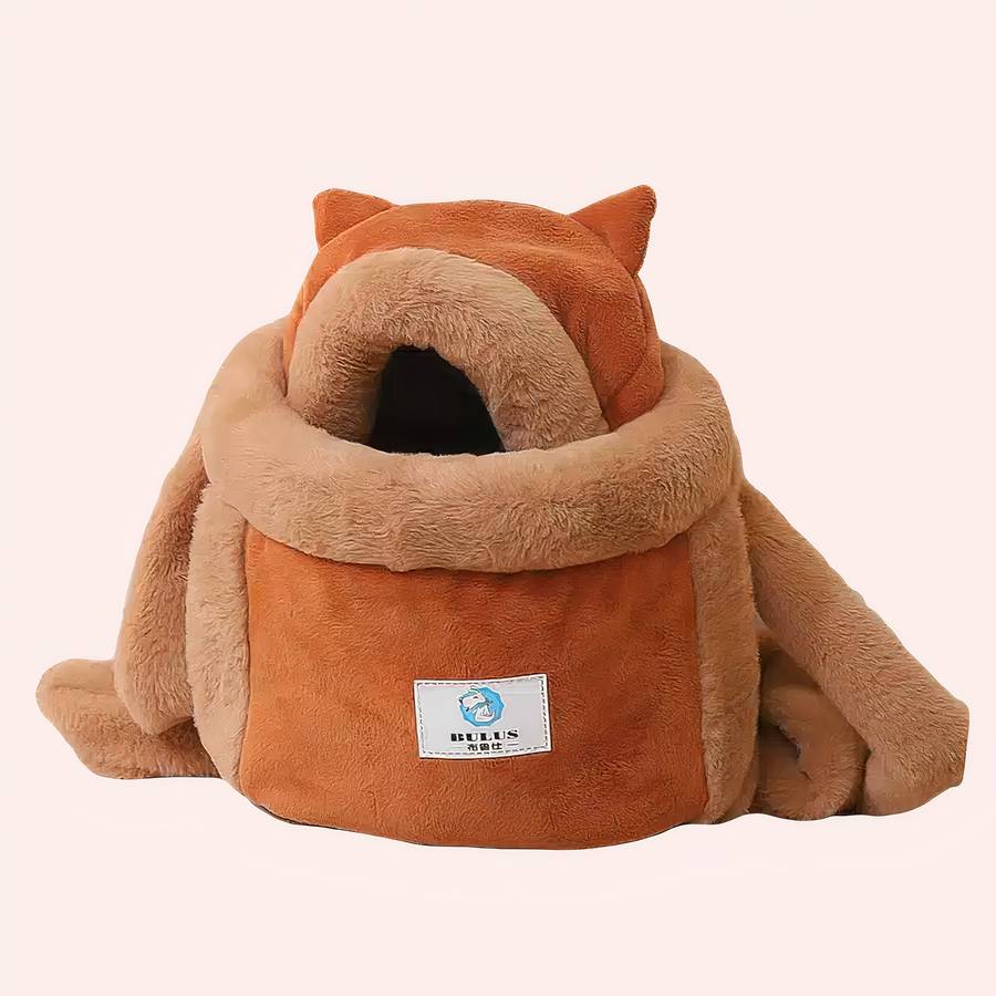 Sac à dos de transport fourré pour chat – Image 5