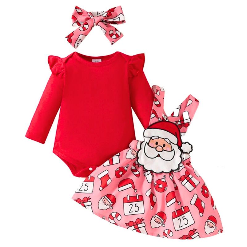 Ensemble Bébé Fille Père Noël – Image 7